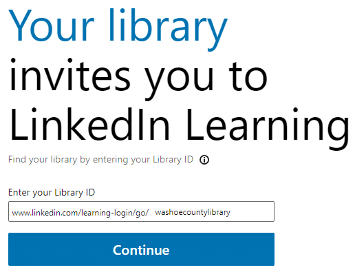 Đăng ký tài khoản Linkedin learning premium 2024 15 Sign in with your library card