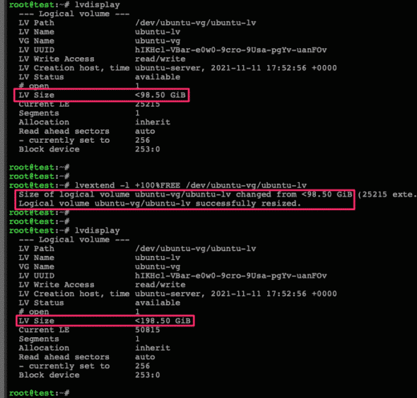 Linux LVM mở rộng dung lượng lưu trữ trên Ubuntu 22.04 23 LVM9