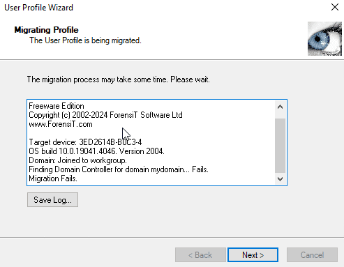 Công cụ user profile wizard chuyển nhanh profle sang tài khoản domain mới 13 Migrate usser profile